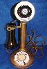 Reproduction brass candlestick phone